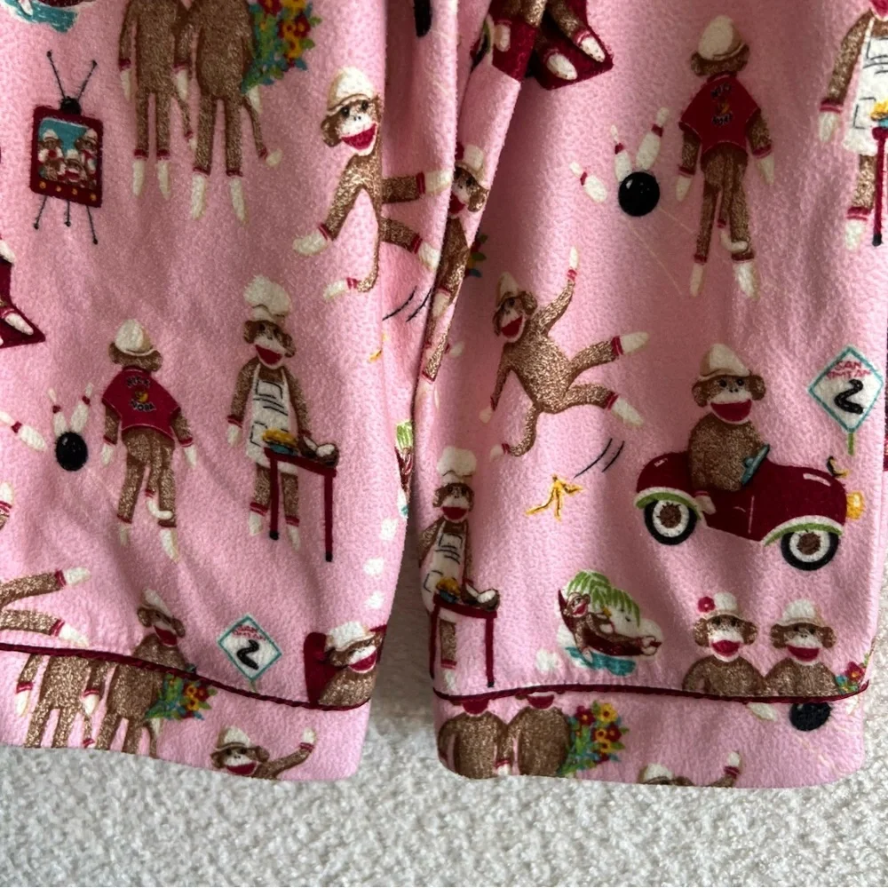 Nick‎ & Nora Kids Toddler Silly Sock Monkey Bowling Pajama Pants Size 2T